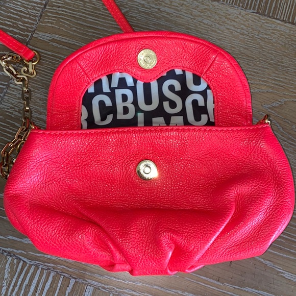 Marc Jacobs Leather Mini Crossbody in Bright Coral - Picture 8 of 10